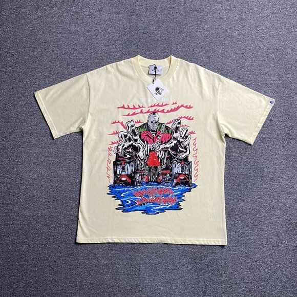 Warren Lotas Skull And Letter Print Short Sleeves